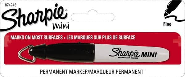 Sharpie - Black Permanent Marker - Fine Tip, AP Nontoxic Ink - Americas Industrial Supply