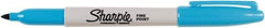 Sharpie - Turquoise Permanent Marker - Fine Tip, AP Nontoxic Ink - Americas Industrial Supply