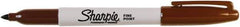 Sharpie - Brown Permanent Marker - Fine Tip, AP Nontoxic Ink - Americas Industrial Supply