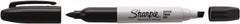 Sharpie - Black Permanent Marker - Twin Tip Fine/Chisel Tip, AP Nontoxic Ink - Americas Industrial Supply