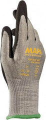 MAPA Professional - Size XL (10), ANSI Cut Lvl 2, Puncture Lvl 3, Abrasion Lvl 4, Nitrile Coated HDPE Cut Resistant Gloves - Black, Paired - Americas Industrial Supply