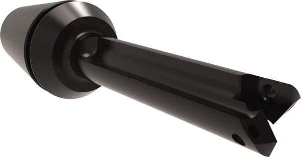 Allied Machine and Engineering - Series Y, 3/8 to 27/64" Diam, ER20 ER Collet, Straight Flute Spade Drill - 1-3/8" Max Depth, 1-29/32" Body Length, 3-15/64" OAL, Short Length, Through Coolant - Americas Industrial Supply