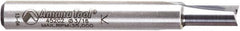 Amana Tool - 3/16" Diam, 1/4" Shank Diam, 7/16" Length of Cut, 2 Flute Straight Plunge Router Bit - 2" Overall Length, Solid Carbide - Americas Industrial Supply
