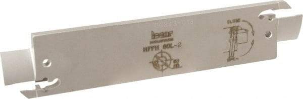 Iscar - 2mm Groove Width, 14mm Max Depth of Cut, Left Hand Cut, HFFH Indexable Grooving Blade - HFPN Insert Style, Series Heliface - Americas Industrial Supply