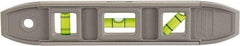 Johnson Level & Tool - Magnetic 9" Long 3 Vial Torpedo Level - Aluminum, Gray, 1 Plumb, 1 Level & 1 45° Vials - Americas Industrial Supply