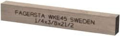 Seco - WKE45 Cobalt Rectangular Tool Bit Blank - 1/4" Wide x 3/8" High x 2-1/2" OAL - Exact Industrial Supply