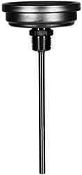 Wika - 12 Inch Long Stem, Stainless Steel, Back Connected Bi-Metal Thermometer - 10 to 200°C, 1% Accuracy - Americas Industrial Supply