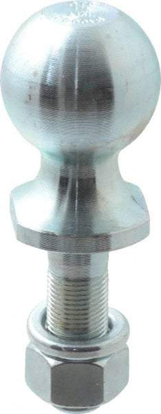 Reese - 1-7/8" Diam, 2-3/8" Shank Length, Hitch Ball - 3/4" Shank Diam, 2,000 Lb Capacity, Zinc Finish - Americas Industrial Supply
