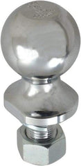 Reese - 1-7/8" Diam, 1-1/2" Shank Length, Hitch Ball - 3/4" Shank Diam, 2,000 Lb Capacity, Chrome Finish - Americas Industrial Supply