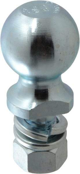 Reese - 2-5/16" Diam, 2" Shank Length, Hitch Ball - 1" Shank Diam, 7,500 Lb Capacity, Zinc Finish - Americas Industrial Supply