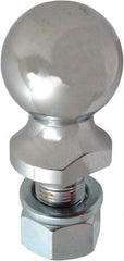 Reese - 2-5/16" Diam, 2" Shank Length, Hitch Ball - 1" Shank Diam, 6,000 Lb Capacity, Chrome Finish - Americas Industrial Supply