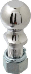 Reese - 2-5/16" Diam, 2-1/2" Shank Length, Hitch Ball - 1-1/4" Shank Diam, 12,000 Lb Capacity, Chrome Finish - Americas Industrial Supply