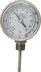 Wika - 2-1/2 Inch Long Stem, 3 Inch Dial Diameter, Stainless Steel, Bottom Connected Bi-Metal Thermometer - -15 to 90°C, 1% Accuracy - Americas Industrial Supply