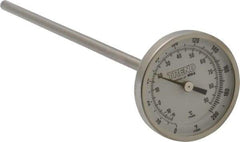 Wika - 9 Inch Long Stem, 2 Inch Dial Diameter, Stainless Steel, Back Connected Bi-Metal Thermometer - -15 to 90°C, 1% Accuracy - Americas Industrial Supply