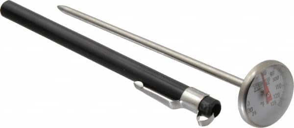 Wika - 25 to 125°F, Bimetal Pocket Thermometer - Stainless Steel - Americas Industrial Supply