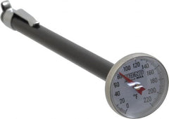 Wika - 0 to 220°F, Bimetal Pocket Thermometer - Stainless Steel - Americas Industrial Supply