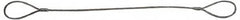 Lift-All - 8' Long, 8,598 Lb Vertical Capacity, IWRC Web Sling - 6,393 Lb Choker Capacity, 5/8" Diam Chain - Americas Industrial Supply
