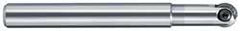 LMT - 1/2" Cut Diam, 1/4" Max Depth of Cut, 1/2" Shank Diam, 120mm OAL, Indexable Ball Nose End Mill - 1.38" Head Length, Straight Shank, EBG-R-NC Toolholder, WPB 0500, WPR 0500 Insert - Americas Industrial Supply