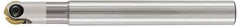 LMT - 3/8" Cut Diam, 1.97" Max Depth of Cut, 3/8" Shank Diam, 5.91" OAL, Indexable Ball Nose End Mill - 1.97" Head Length, Straight Shank, EBG-R-NC Toolholder, WPB 0375, WPR 0375 Insert - Americas Industrial Supply