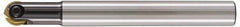 LMT - 2" Cut Diam, 4.92" Max Depth of Cut, 2" Shank Diam, 12.99" OAL, Indexable Ball Nose End Mill - 4.92" Head Length, Straight Shank, EBG-R Toolholder, WPR 2000 Insert - Americas Industrial Supply