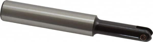 LMT - 3/8" Cut Diam, 1.34" Max Depth of Cut, 1/2" Shank Diam, 3.54" OAL, Indexable Ball Nose End Mill - 1.34" Head Length, Straight Shank, EBG-R Toolholder, WPR 0375 Insert - Americas Industrial Supply