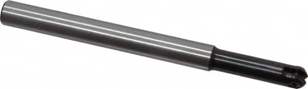 LMT - 1/2" Cut Diam, 1.81" Max Depth of Cut, 1/2" Shank Diam, 5.91" OAL, Indexable Ball Nose End Mill - 1.81" Head Length, Straight Shank, EBG-R Toolholder, WPR 0500 Insert - Americas Industrial Supply