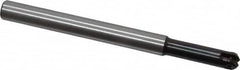LMT - 1/2" Cut Diam, 1.81" Max Depth of Cut, 1/2" Shank Diam, 5.91" OAL, Indexable Ball Nose End Mill - 1.81" Head Length, Straight Shank, EBG-R Toolholder, WPR 0500 Insert - Americas Industrial Supply