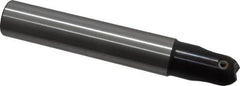 LMT - 1" Cut Diam, 1.77" Max Depth of Cut, 1" Shank Diam, 6.3" OAL, Indexable Ball Nose End Mill - 1.77" Head Length, Straight Shank, EBG-R Toolholder, WPR 1000 Insert - Americas Industrial Supply
