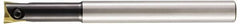 LMT - 1/2" Cut Diam, 1.34" Max Depth of Cut, 1/2" Shank Diam, 5.2" OAL, Indexable Square Shoulder End Mill - WPB 0500, WPV 0500 Inserts, Cylindrical Shank - Americas Industrial Supply
