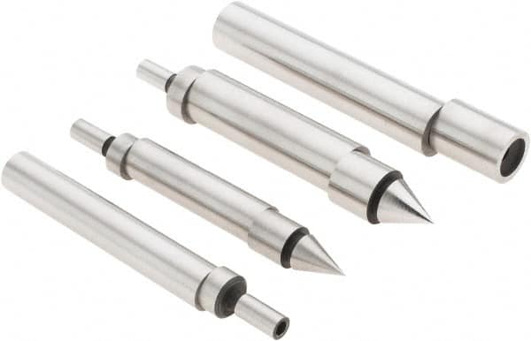 Value Collection - Double, Single End, Edge Finder Set - Ball, Conical, Cylindrical Head Type, Includes 4 Attachments, 4 Pieces - Americas Industrial Supply