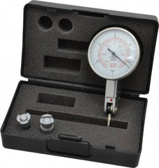 Value Collection - 0.03 Inch Range, 0.0005 Inch Dial Graduation, Horizontal Dial Test Indicator - White Dial, 0-15-0; 0-35-0 Dial Reading - Americas Industrial Supply