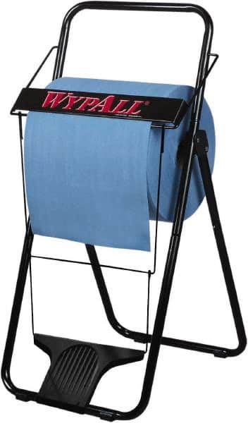 WypAll - Black Hands Free Wipe Dispenser - 33" High x 16-3/4" Wide 18-1/2" Deep - Americas Industrial Supply