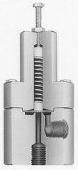 Plast-O-Matic - 2" Inlet, Diaphragm Relief Valve - 100 Max psi, PVC - Americas Industrial Supply