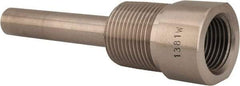 Alloy Engineering - 4 Inch Overall Length, 3/4 Inch Thread, 304 Stainless Steel Standard Thermowell - 2-1/2 Inch Insertion Length - Americas Industrial Supply