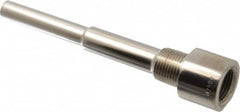 Alloy Engineering - 6 Inch Overall Length, 1/2 Inch Thread, 316 Stainless Steel Standard Thermowell - 4-1/2 Inch Insertion Length - Americas Industrial Supply