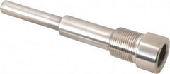 Alloy Engineering - 6 Inch Overall Length, 3/4 Inch Thread, 316 Stainless Steel Standard Thermowell - 4-1/2 Inch Insertion Length - Americas Industrial Supply