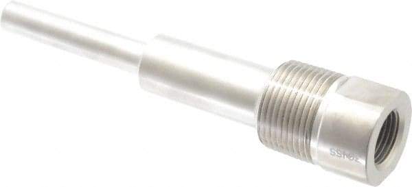 Alloy Engineering - 6 Inch Overall Length, 1 Inch Thread, 304 Stainless Steel Standard Thermowell - 4-1/2 Inch Insertion Length - Americas Industrial Supply