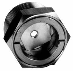 LDI Industries - 9/16" Sight Diam, 1/2" Thread, 1" OAL, Low Pressure Pipe Thread Lube Sight with Reflector Sight Glass & Flow Sight - 7/8" Head, 20 Max psi, 1/2-14 Thread - Americas Industrial Supply