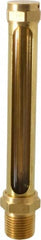 LDI Industries - 4-1/4 Inch Long Sight, 1/2 Inch Thread Size, Buna-N Seal Straight to Male Thread, Vented Oil-Level Indicators and Gauge - 6-3/16 Inch Length - Americas Industrial Supply