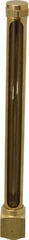 LDI Industries - 7-1/2 Inch Long Sight, 1/2 Inch Thread Size, Buna-N Seal Elbow to Female Thread, Vented Oil-Level Indicators and Gauge - 9 Inch Length to Center of Base - Americas Industrial Supply