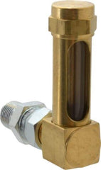 LDI Industries - 1-3/8 Inch Long Sight, 1/4 Inch Thread Size, Buna-N Seal Union Coupling, Vented Oil-Level Indicators and Gauge - 2-3/8 Inch Length to Center of Base - Americas Industrial Supply