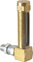 LDI Industries - 1-7/8 Inch Long Sight, 1/8 Inch Thread Size, Buna-N Seal Union Coupling, Vented Oil-Level Indicators and Gauge - 2-7/8 Inch Length to Center of Base - Americas Industrial Supply