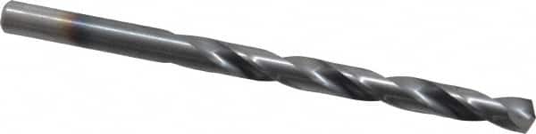 Chicago-Latrobe - 17/64" 135° High Speed Steel Jobber Drill - TiCN Finish, Right Hand Cut, Spiral Flute, Straight Shank, 4-1/8" OAL, Split Point - Americas Industrial Supply