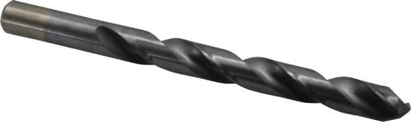 Chicago-Latrobe - 1/2" 135° High Speed Steel Jobber Drill - TiCN Finish, Right Hand Cut, Spiral Flute, Straight Shank, 6" OAL, Split Point - Americas Industrial Supply