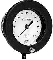 Ashcroft - 6" Dial, 1/4 Thread, 0-150 Scale Range, Pressure Gauge - Lower Connection Mount, Accurate to 0.25% of Scale - Americas Industrial Supply