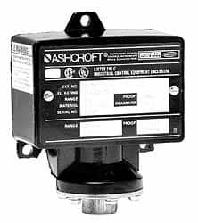 Ashcroft - 5 to 30 PSI Adjustable Range, 500 Max psi, Watertight Single Setpoint - 1/4 Thread - Americas Industrial Supply