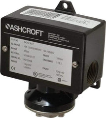 Ashcroft - 30 to 200 psi Adjustable Range, 1,000 Max psi, Watertight Single Setpoint - 1/4 Thread - Americas Industrial Supply