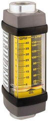 Hedland - 1-1/4" SAE Port Oil & Petroleum-Based Liquid Flowmeter - 3000 Max psi, 5 to 50 GPM, Anodized Aluminum - Americas Industrial Supply