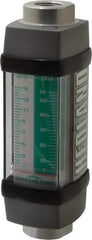 Hedland - 1/2" NPTF Port Water-Based Liquid Flowmeter - 3000 Max psi, 1 to 15 GPM, Anodized Aluminum - Americas Industrial Supply