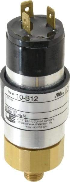 United Electric Controls - 2,500 Max psi, Compact Cylindral Pressure Switch - 1/4 Thread - Americas Industrial Supply